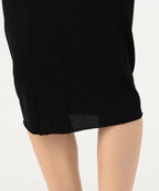 Jupe Crayon Froncée - Noir - Femme