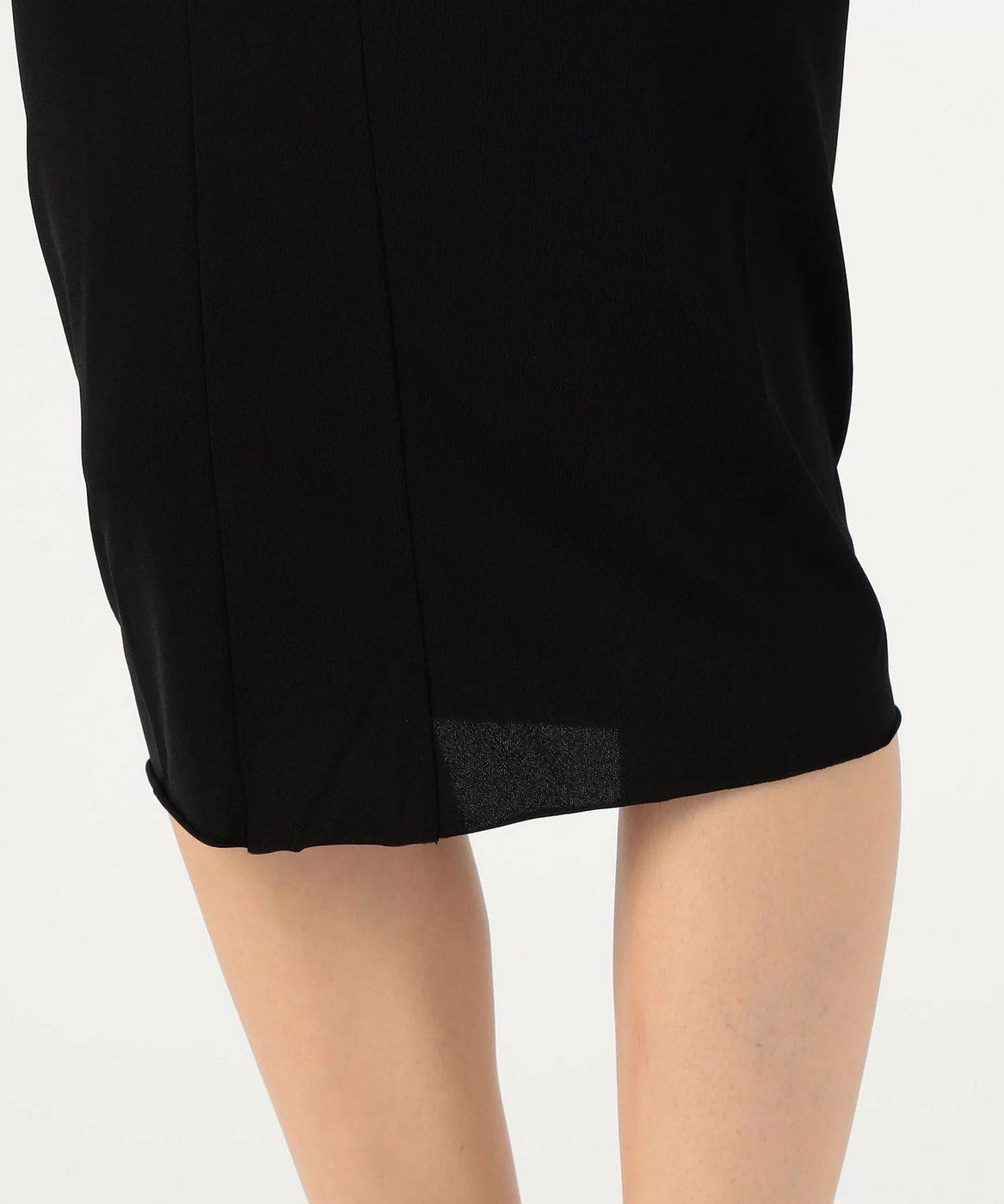 Jupe Crayon Froncée - Noir - Femme