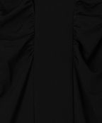 Jupe Crayon Froncée - Noir - Femme