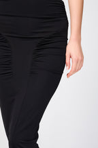 Jupe Crayon Froncée - Noir - Femme