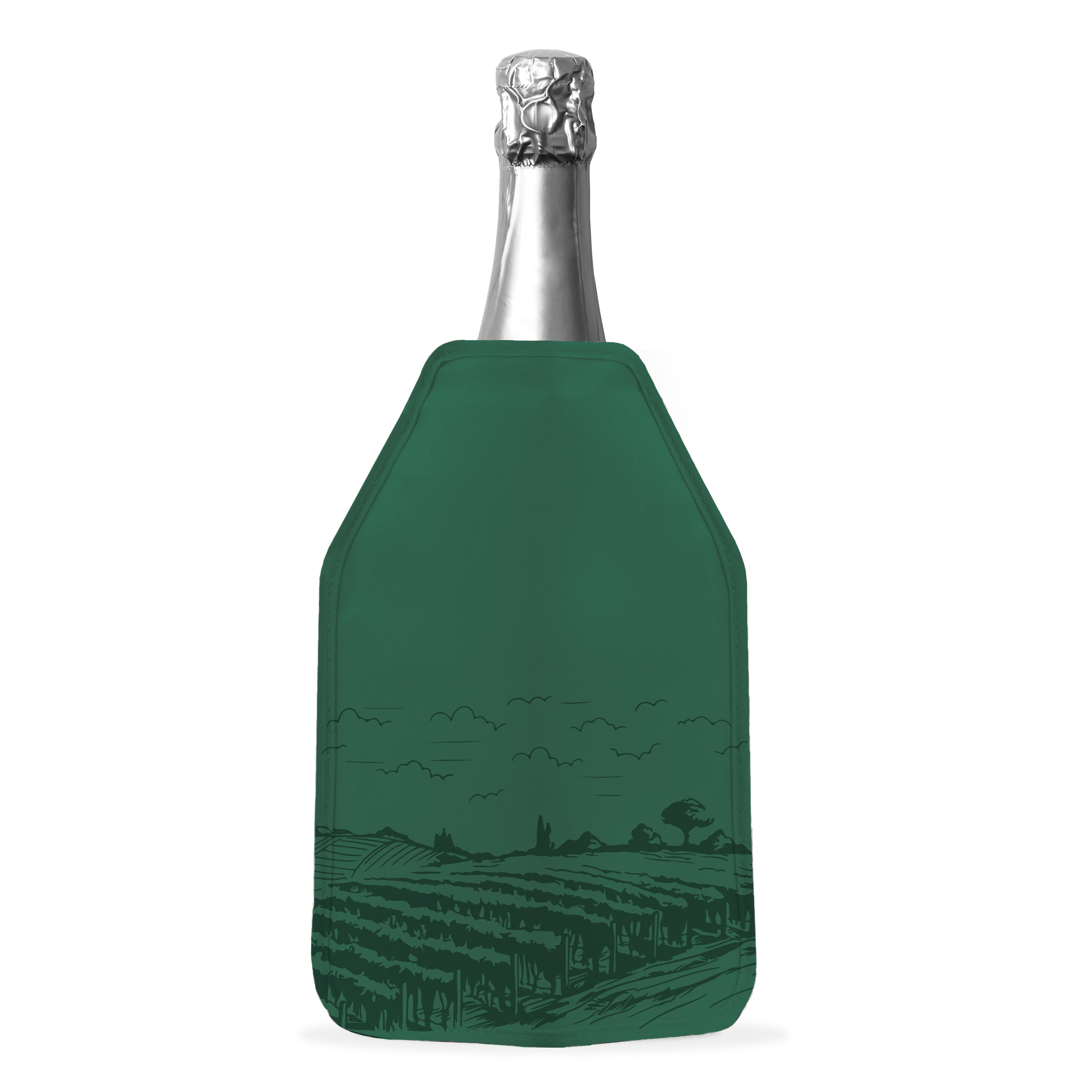 Napa - Lot De 2 Rafraîchisseurs De Bouteille Souple Pétroles - Textile