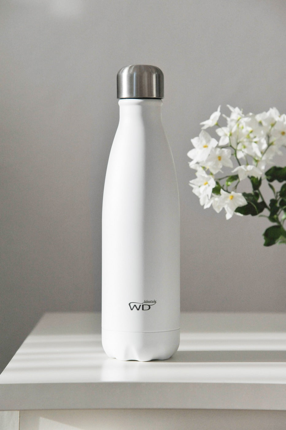 Bouteille Isotherme En Acier Inoxydable - 50cl - Blanc