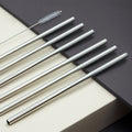 Miami - Set De 6 Pailles + Cure-pipe - Argent - Métal