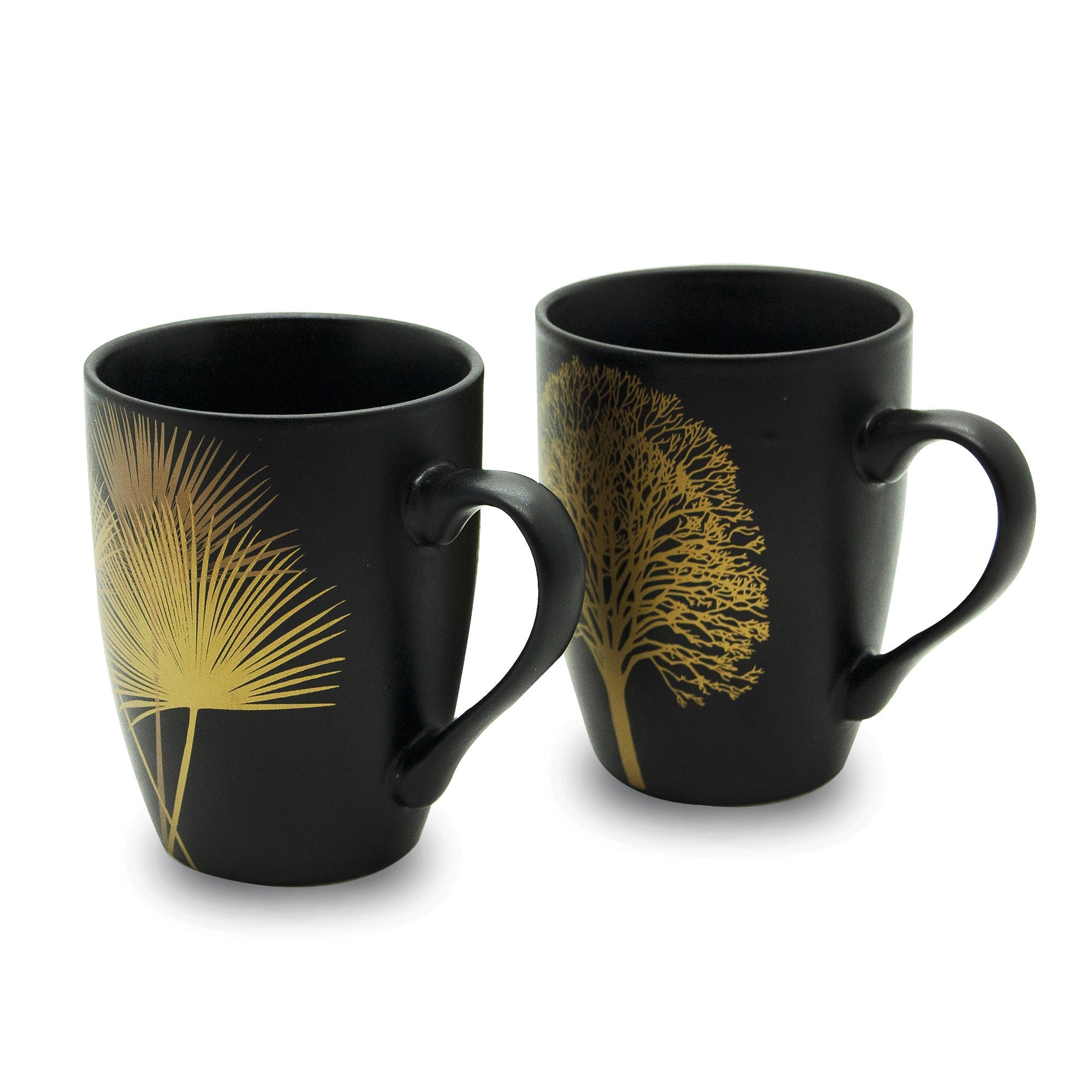 Singapore - Lot De 2 Tasses - Noir - Céramique - 330ml