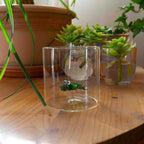 Monterey - Lot De 2 Gobelets Alligators - Verre Borosilicate - 250ml