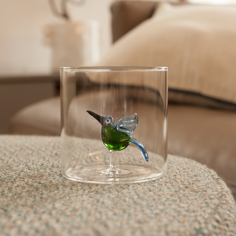 Monterey - Lot De 2 Gobelets Colibris - Verre Borosilicate - 250ml