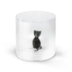 Monterey - Lot De 2 Gobelets Chats - Verre Borosilicate - 250ml