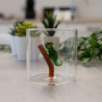 Monterey - Lot De 2 Gobelets Geckos - Verre Borosilicate - 250ml