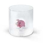 Monterey - Lot De 2 Gobelets Petit Cochons - Verre Borosilicate - 250ml