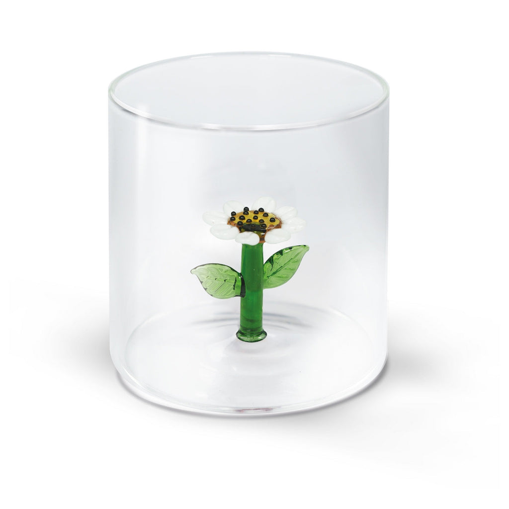 Monterey - Lot De 2 Gobelets Marguerites - Verre Borosilicate - 250ml