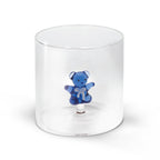 Monterey - Lot De 2 Gobelets Peluche Bleues - Verre Borosilicate - 250ml
