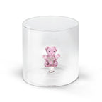 Monterey - Lot De 2 Gobelets Peluche Roses - Verre Borosilicate - 250ml