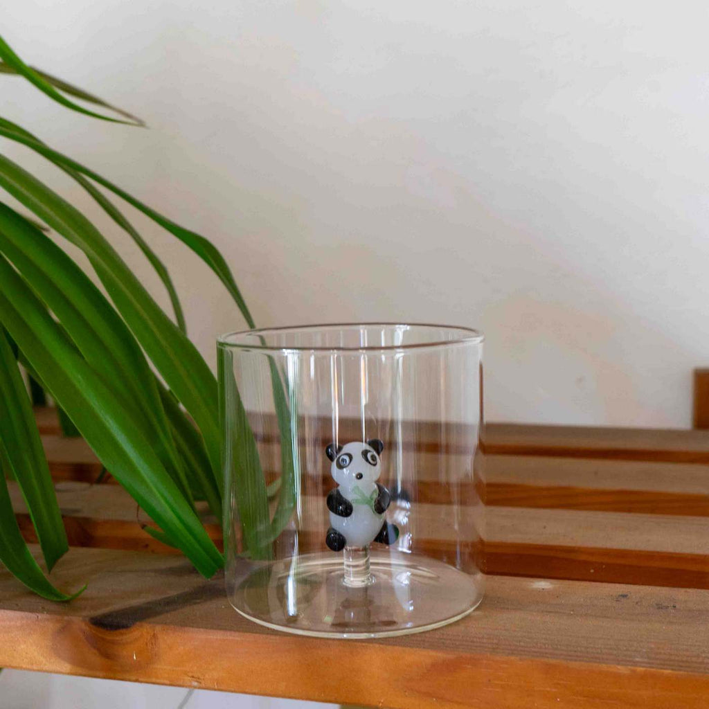 Monterey - Lot De 2 Gobelets Pandas - Verre Borosilicate - 250ml