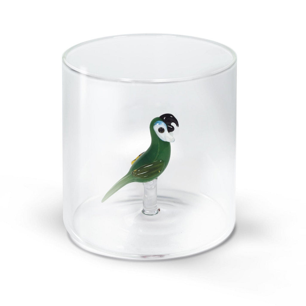 Monterey - Lot De 2 Gobelets Perroquets - Verre Borosilicate - 250ml