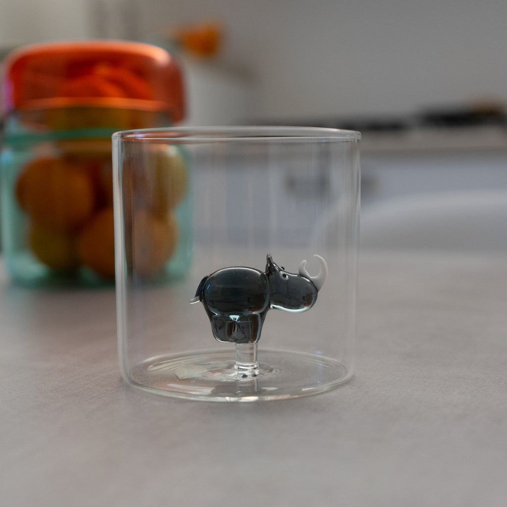 Monterey - Lot De 2 Gobelets Rhinoceros - Verre Borosilicate - 250ml
