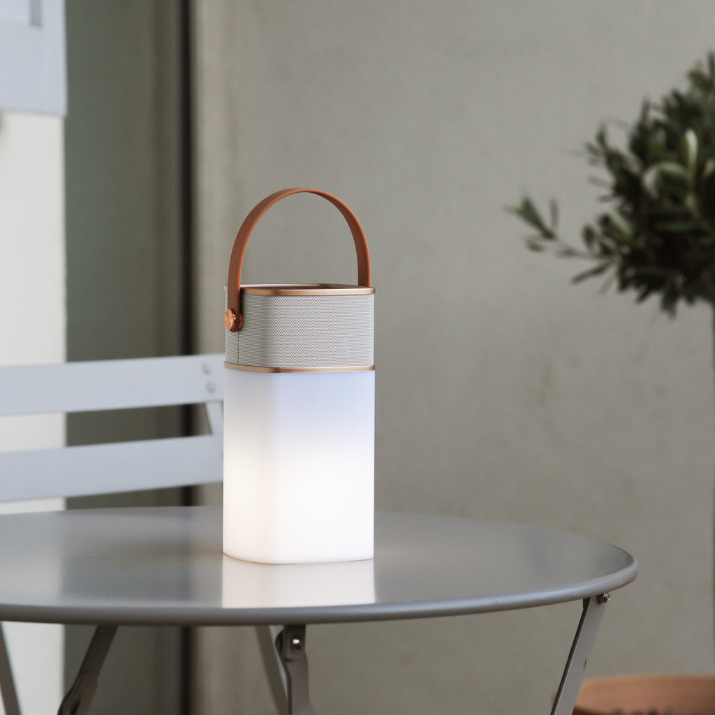 Milano - Enceinte Bluetooth Avec Lumière LED - Or