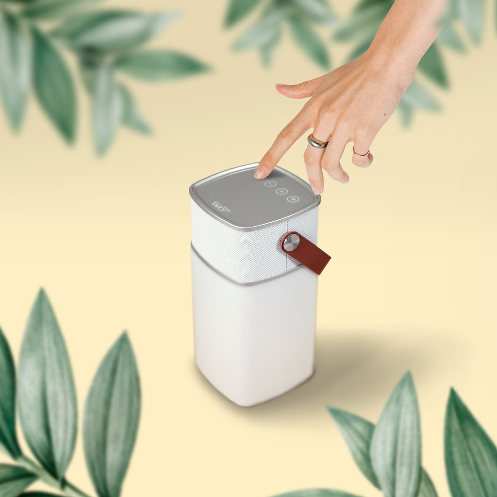 Milano - Enceinte Bluetooth Avec Lumière LED - Argent