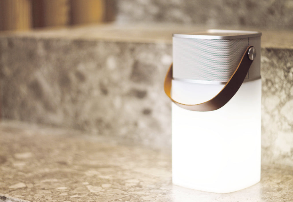 Milano - Enceinte Bluetooth Avec Lumière LED - Argent