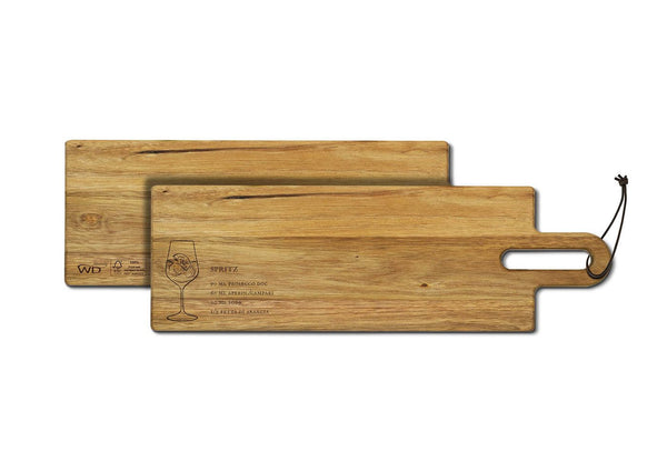 Roma - Planche À Découper En Bois D'Acacia Avec Recette De Cocktail Gravée - Bois