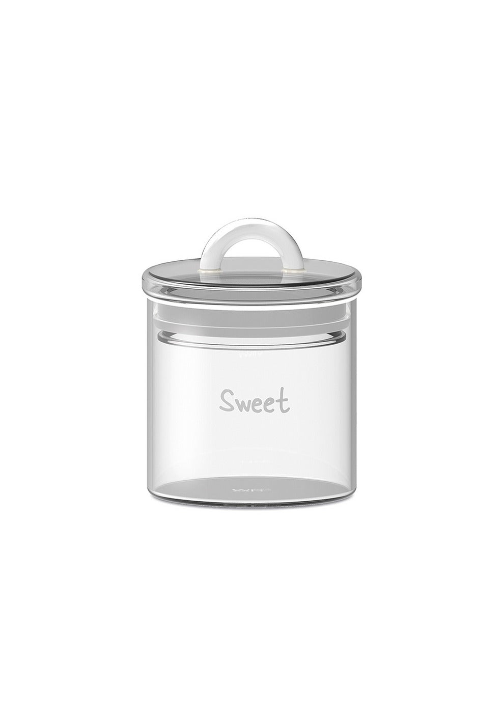 Monterey - Lot De 2 Pots À Sucre Avec Bouchon Hermétique - Blanc - Verre Borosilicate - 300ml