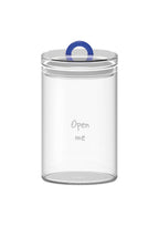 Monterey - Lot De 2 Pots Avec Bouchon Hermétique - Bleu - Verre Borosilicate - 1,5L
