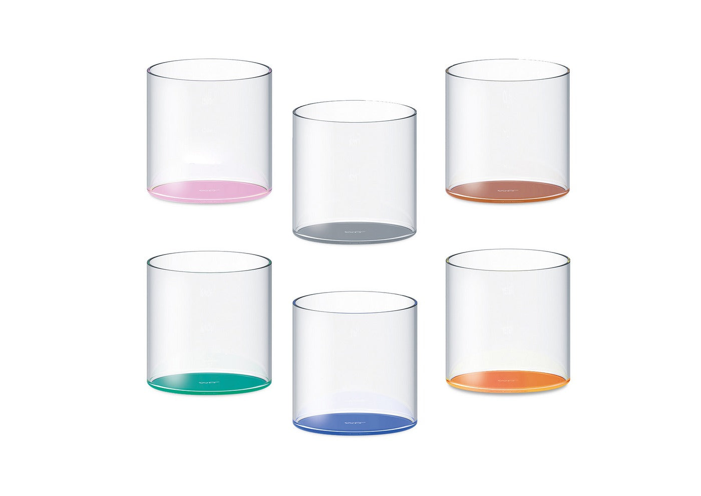 Set De 6 Gobelets Colorés En Verre Borosilicate - 6 Coloris