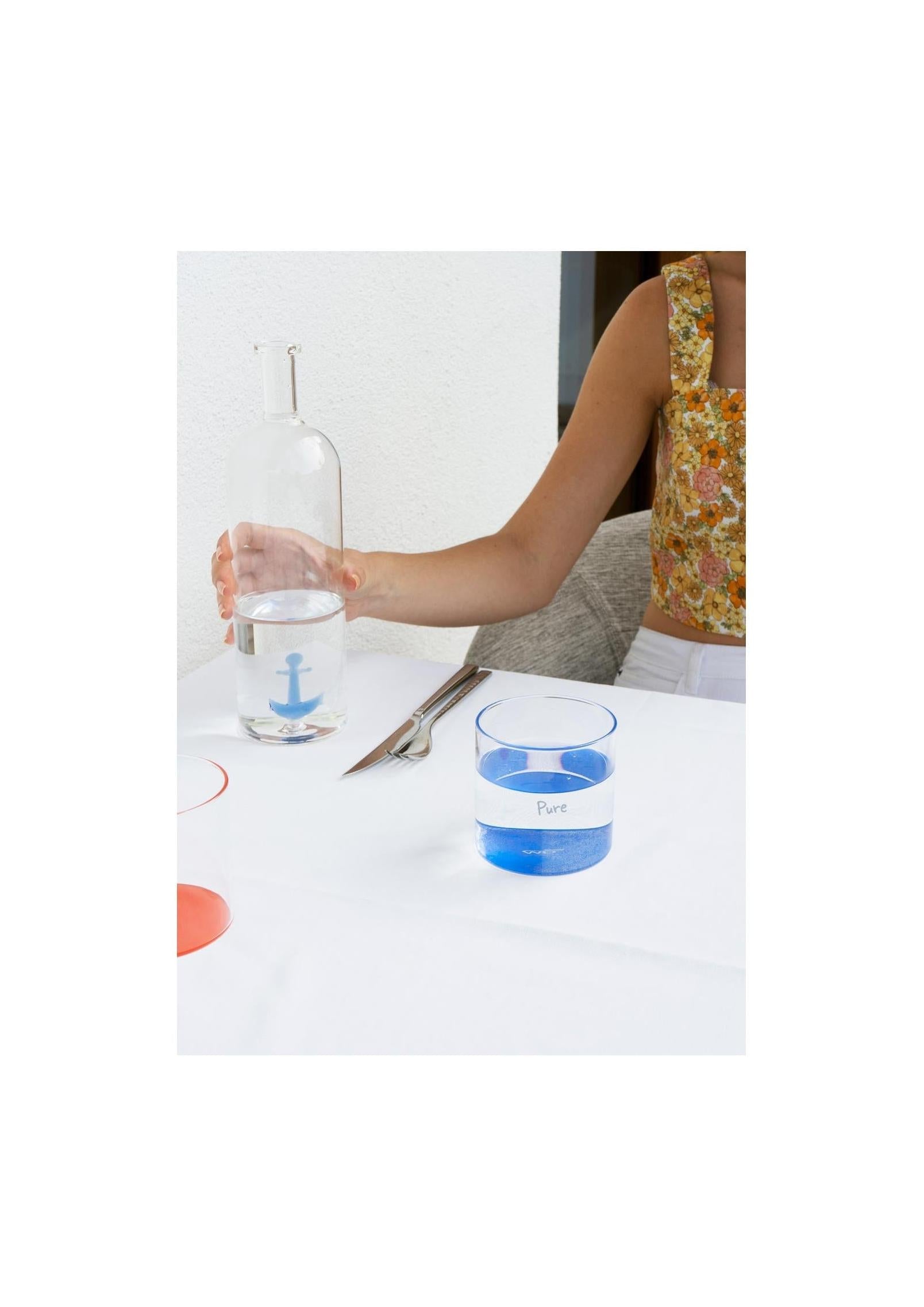 Monterey - Set De 6 Gobelets Colorés Avec Inscriptions - Verre Borosilicate - 250ml