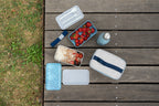 Miami - Boîte À Lunch Avec Pochette Isotherme - Bleue - Textile