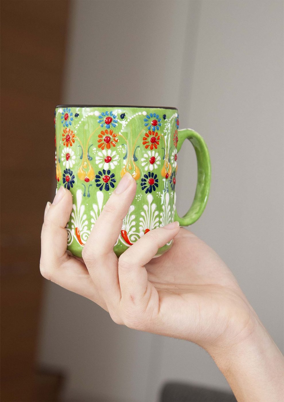 Istanbul - Lot De 2 Mugs Avec Décor - Céramique - 280ml
