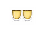 Monterey - Set De 2 Petits Verres À Double Paroi - Jaune - Verre Borosilicate - 100ml