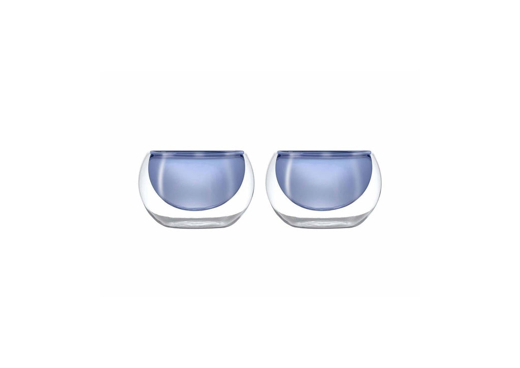 Monterey - Set De 2 Bols - Bleu - Verre Borosilicate - 180ml