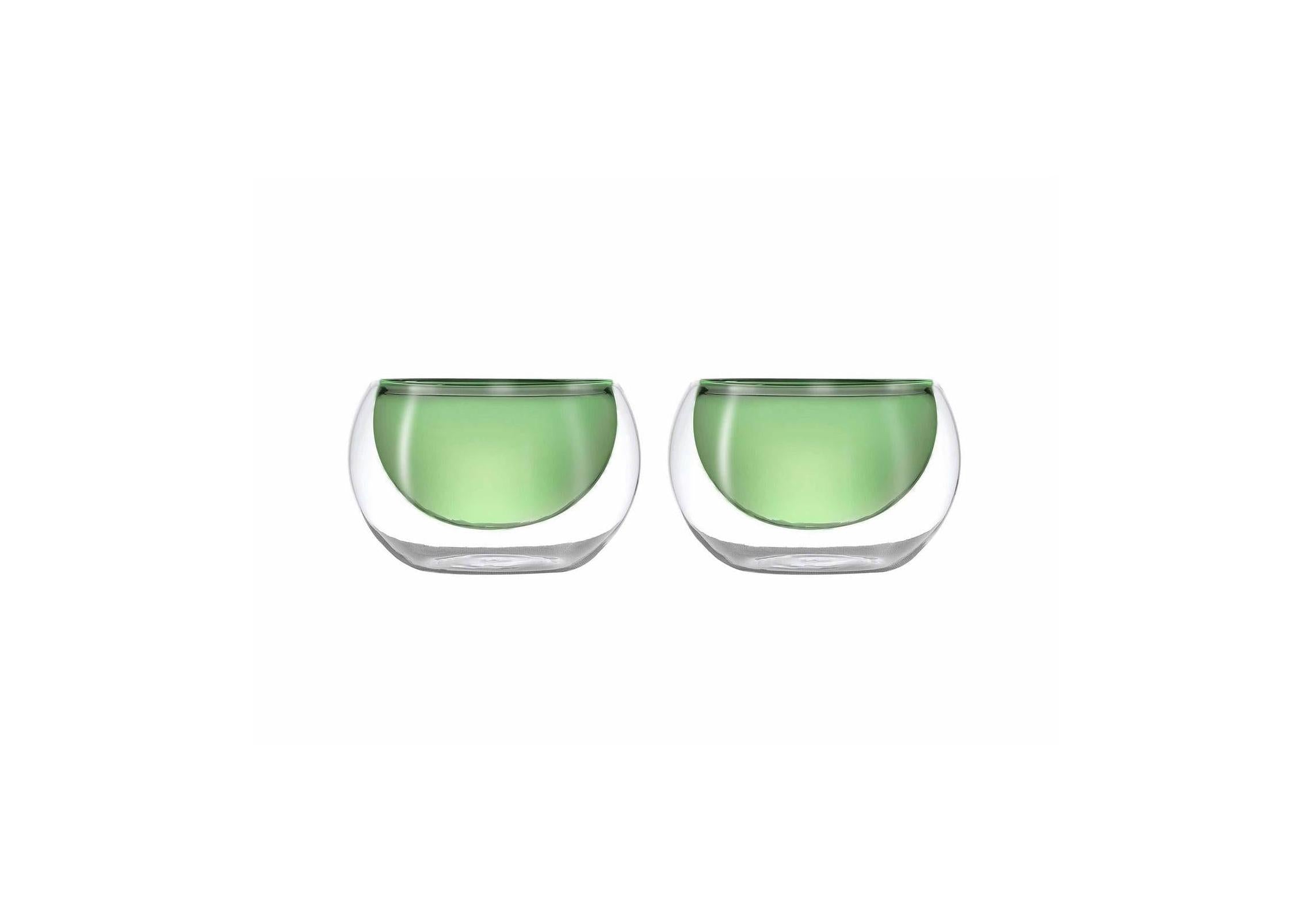 Monterey - Set De 2 Bols - Vert - Verre Borosilicate - 180ml