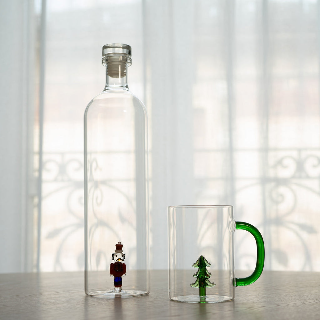 Monterey - Lot De 2 Mugs Sapins - Verre Borosilicate - 420ml
