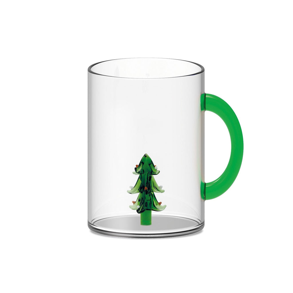 Monterey - Lot De 2 Mugs Sapins - Verre Borosilicate - 420ml
