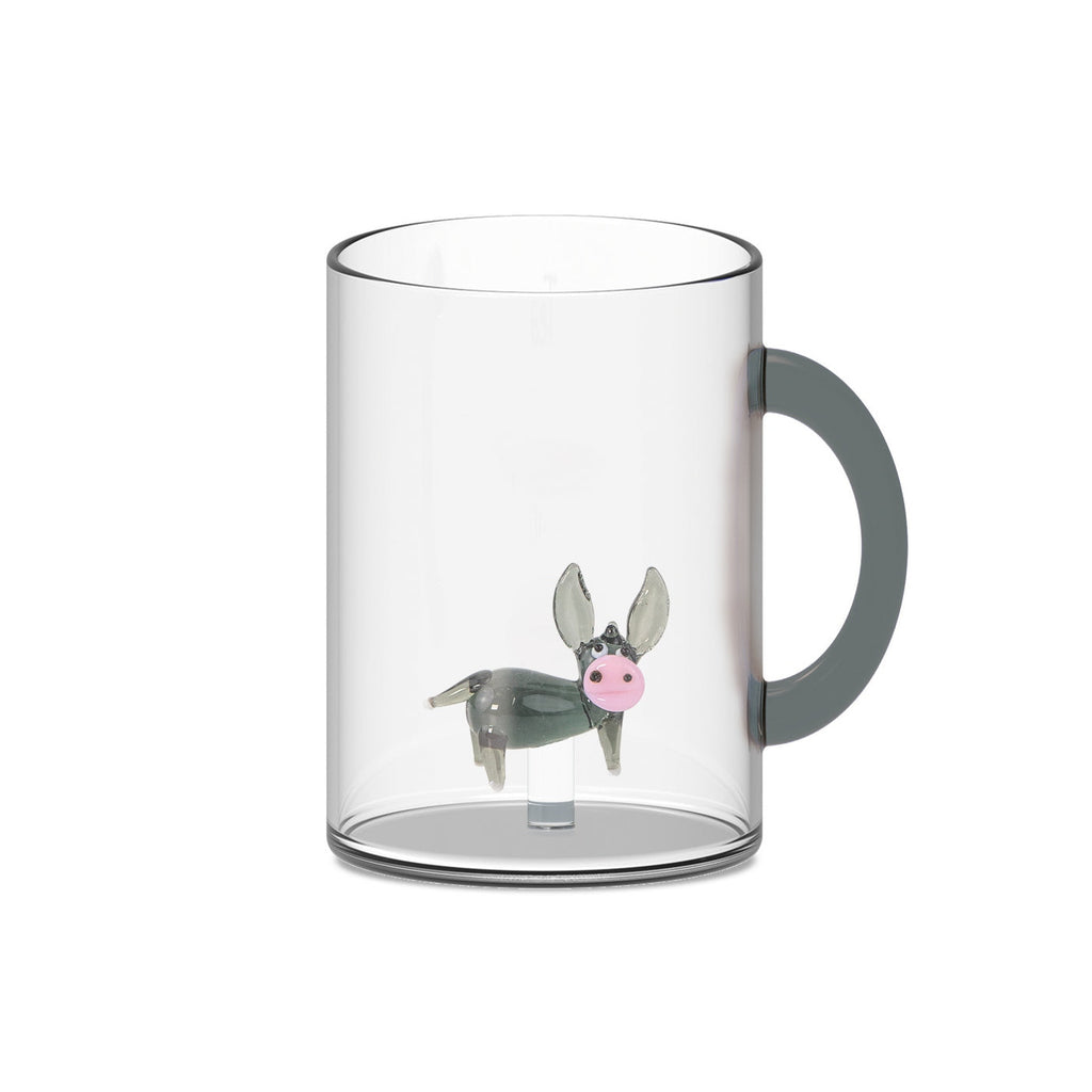 Monterey - Lot De 2 Mugs Ânes - Verre Borosilicate - 420ml