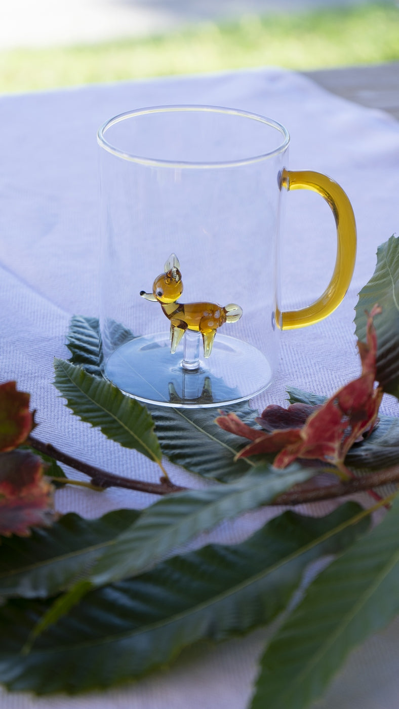 Monterey - Lot De 2 Mugs Faons - Verre Borosilicate - 420ml