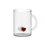 Monterey - Lot De 2 Mugs Cœurs - Verre Borosilicate - 420ml