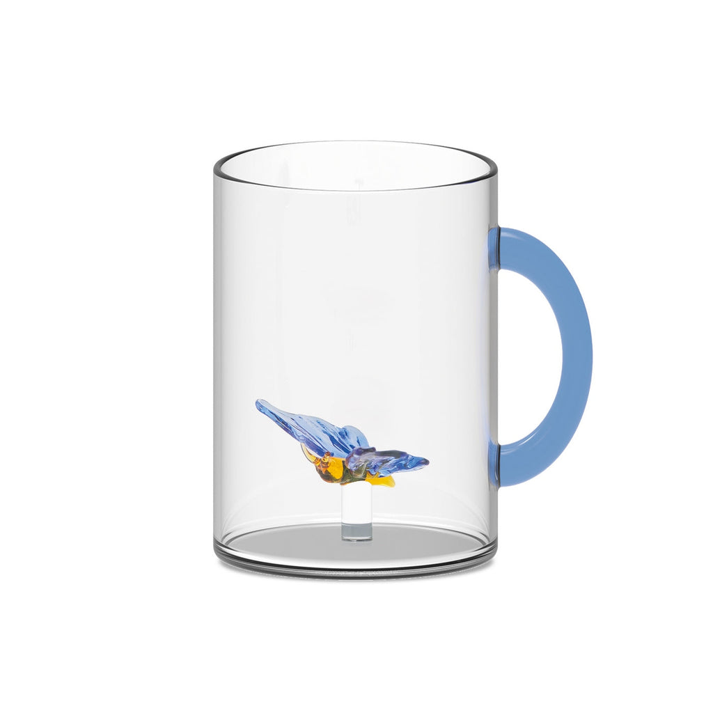 Monterey - Lot De 2 Mugs Papillons - Verre Borosilicate - 420ml