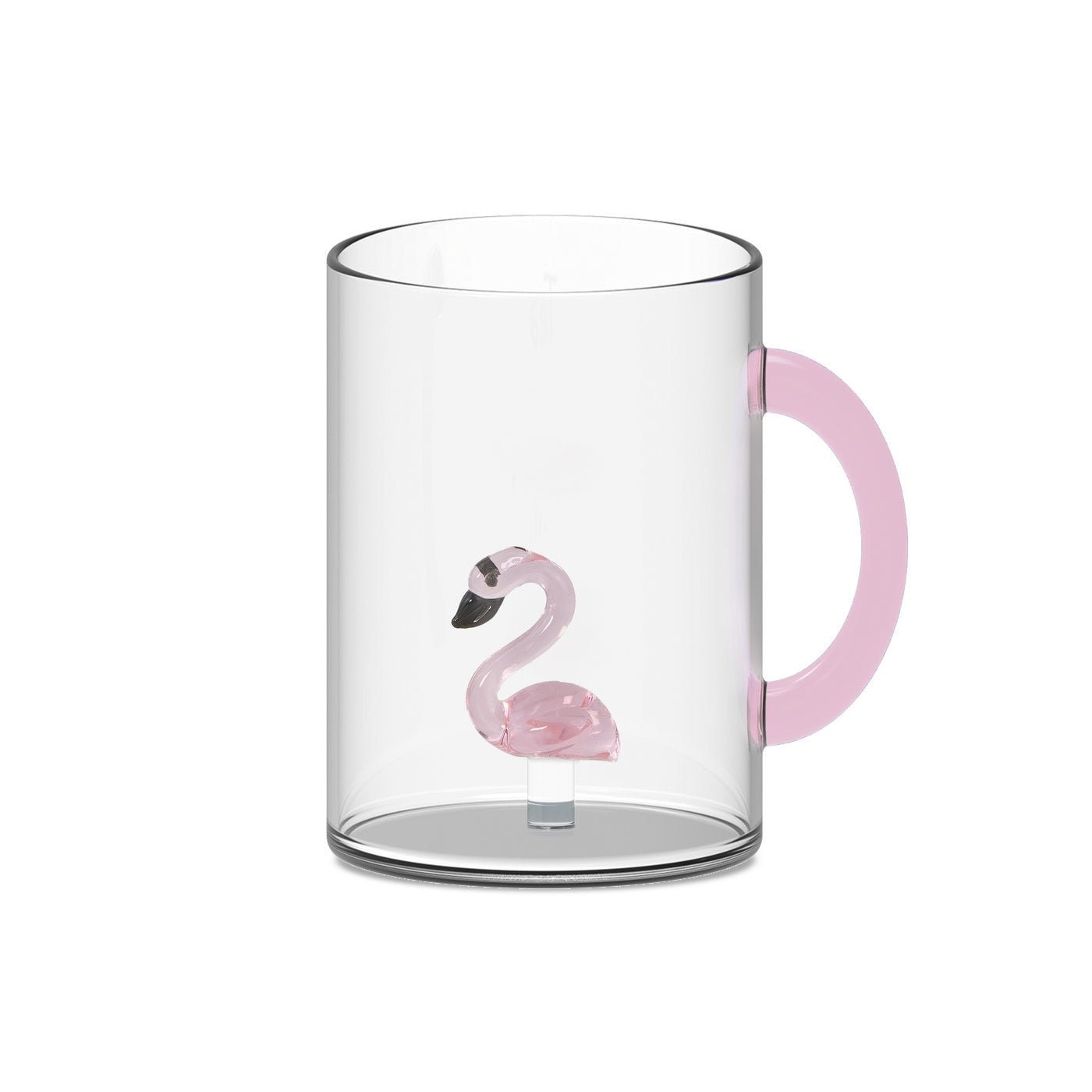 Monterey - Lot De 2 Mugs Flamant Roses - Verre Borosilicate - 420ml