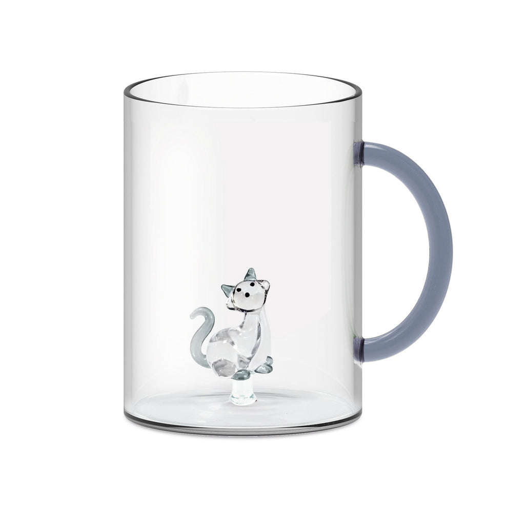 Monterey - Lot De 2 Mugs Chats - Verre Borosilicate - 420ml