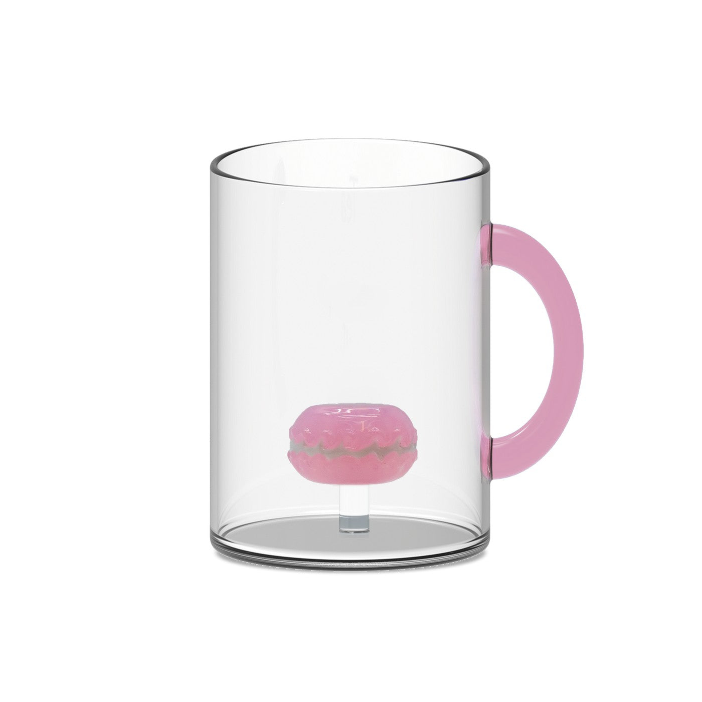 Monterey - Lot De 2 Mugs Macarons - Verre Borosilicate - 420ml