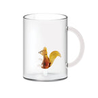 Monterey - Lot De 2 Mugs Ecureuils - Verre Borosilicate - 420ml