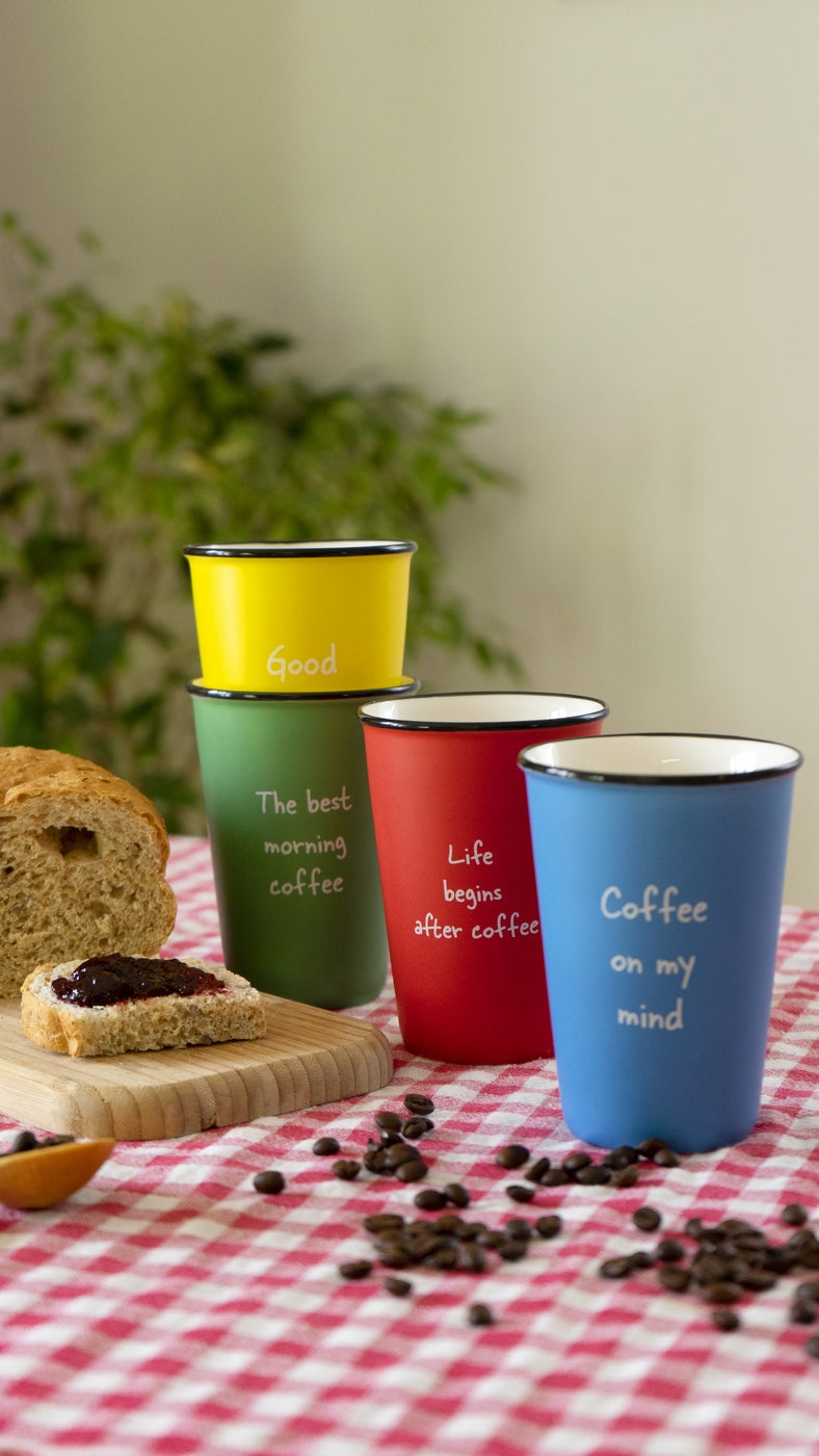 Habana - Set De 4 Tasses - Céramique - 350ml