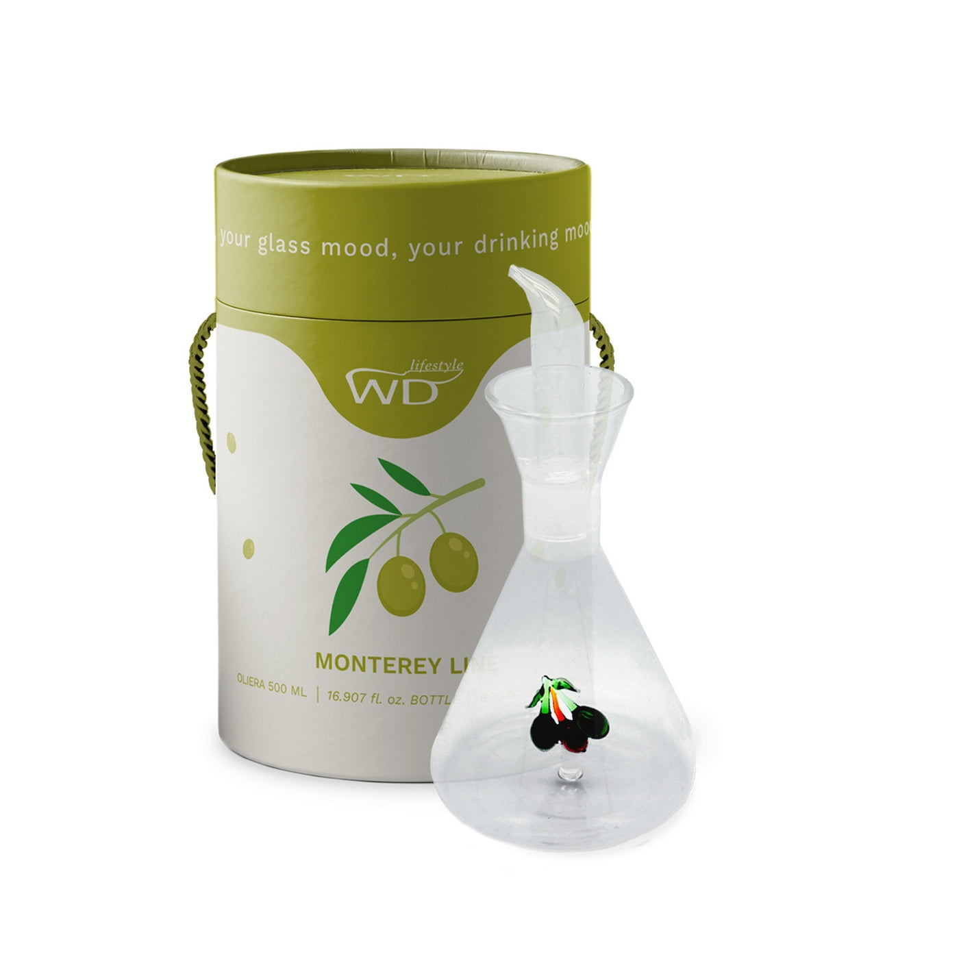 Monterey - Huilier Olives - Verre Borosilicate - 500ml