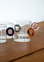 Olimpia - Set De 4 Tasses Avec Poignée À Anneau - Verre Borosilicate - 300ml