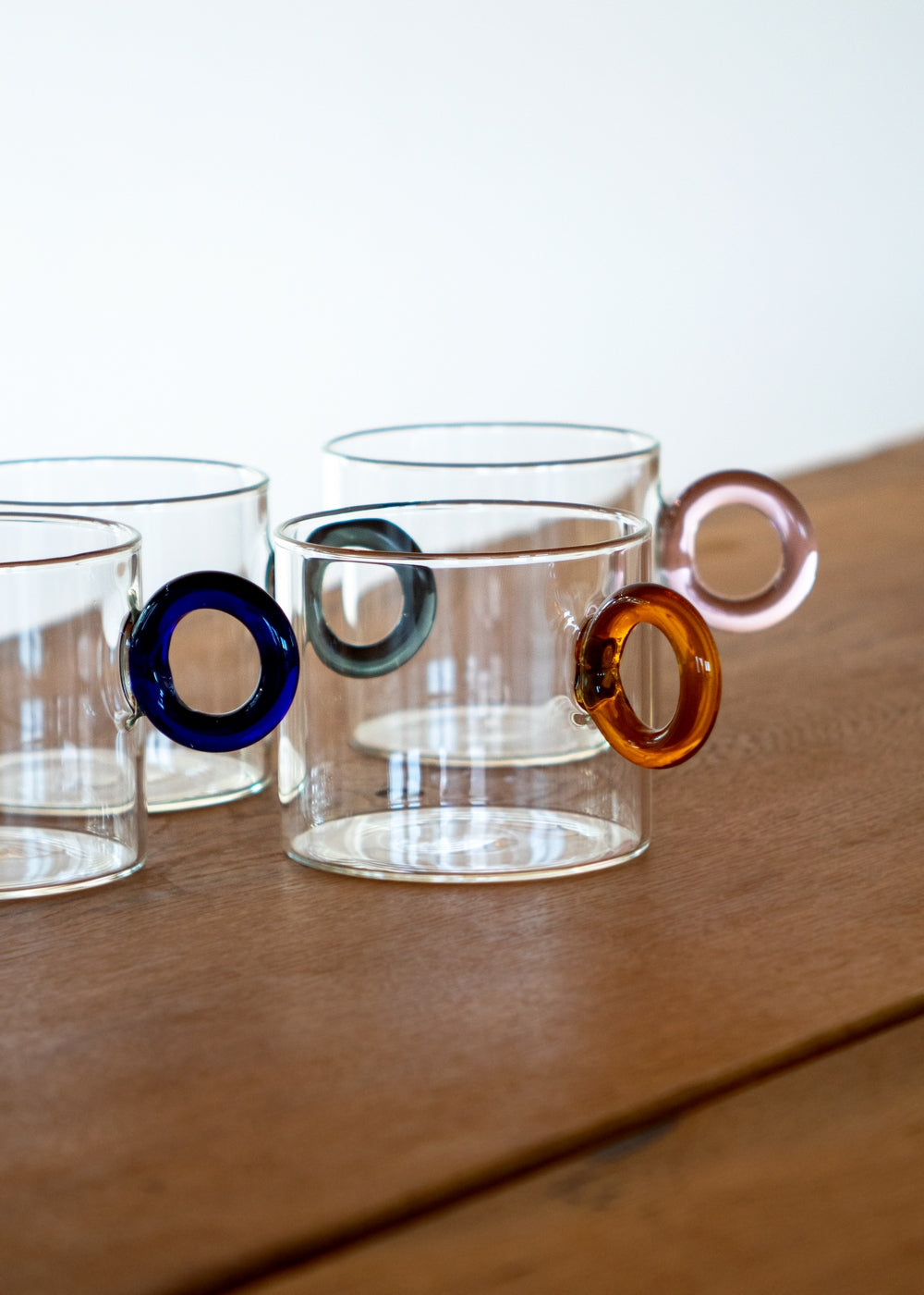 Olimpia - Set De 4 Tasses Avec Poignée À Anneau - Verre Borosilicate - 300ml