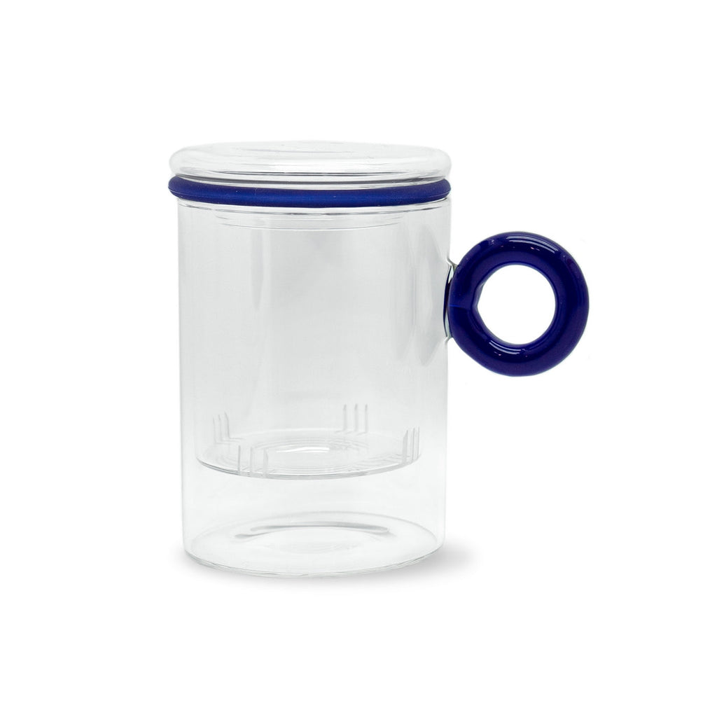 Olimpia - Tisanière Avec Poignée À Anneau - Verre Borosilicate - 450ml