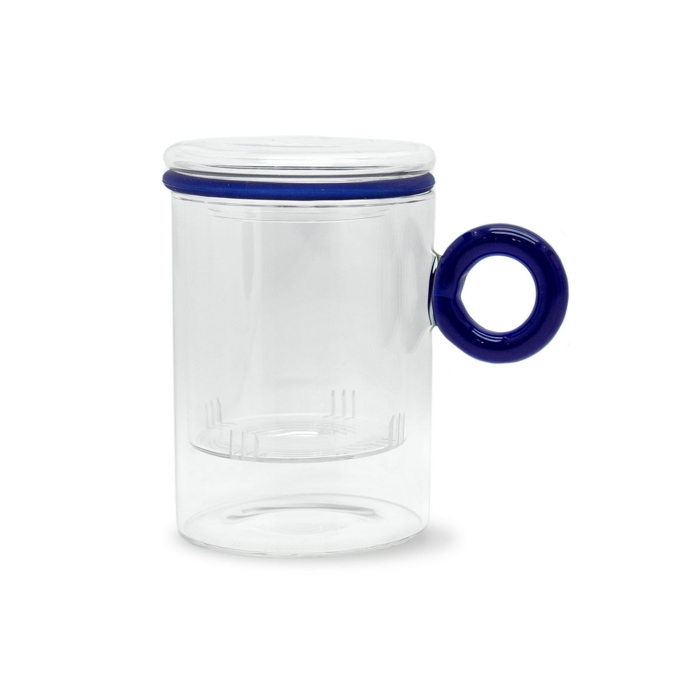 Olimpia - Tisanière Avec Poignée À Anneau - Verre Borosilicate - 450ml