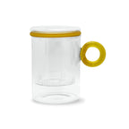 Olimpia - Tisanière Avec Poignée À Anneau - Verre Borosilicate - 450ml