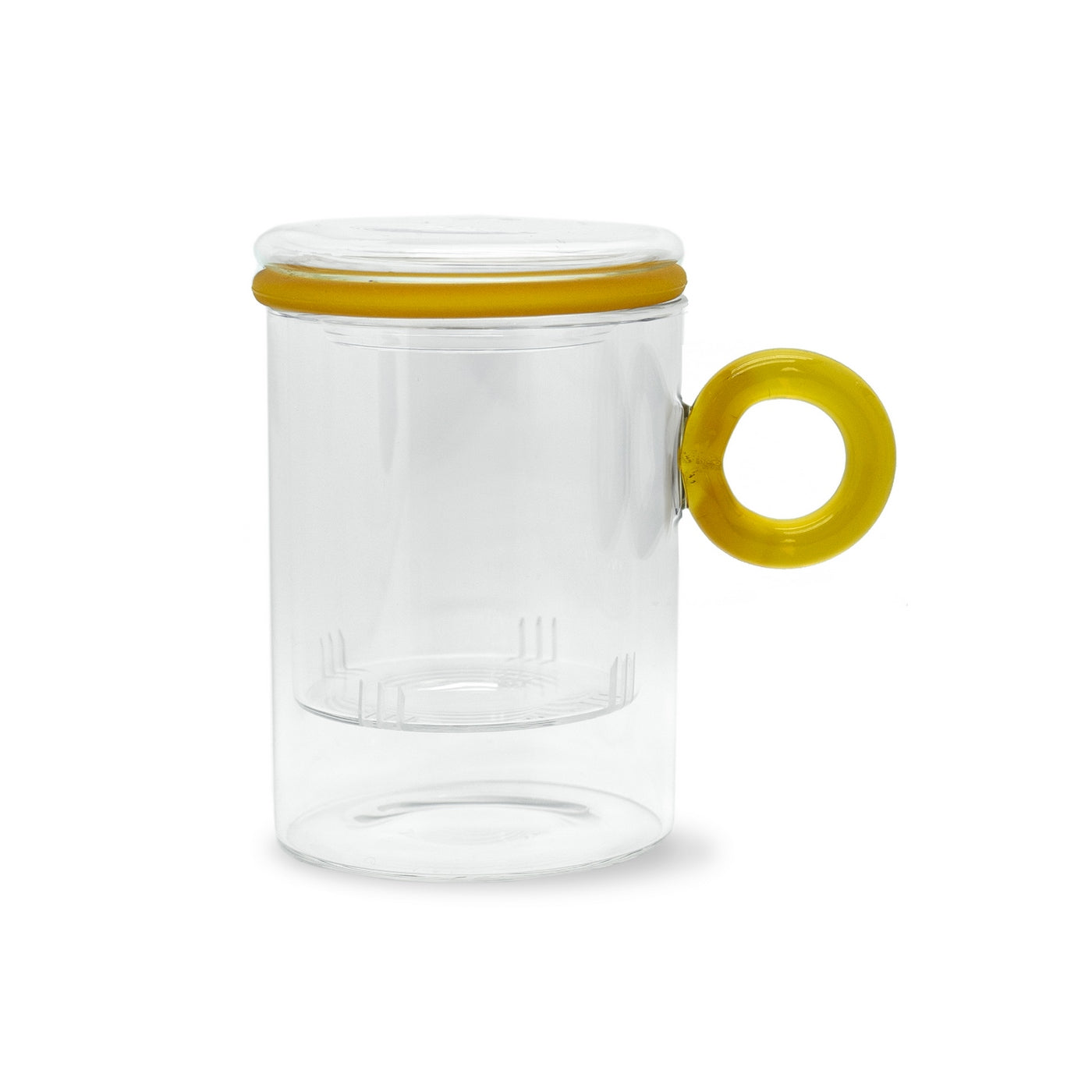 Olimpia - Tisanière Avec Poignée À Anneau - Verre Borosilicate - 450ml